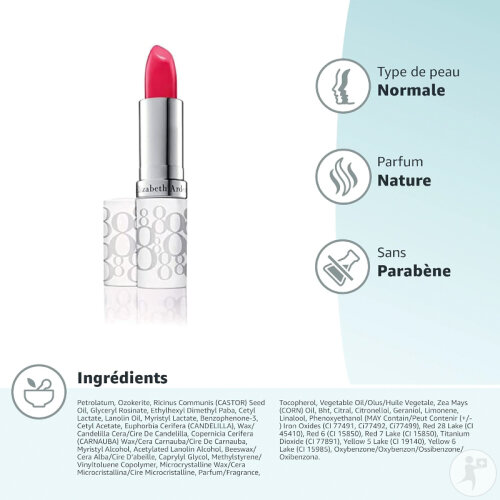 Elizabeth Arden Eight Hour Cream Baume Protecteur Lèvres IP15 Teinte Blush Et Effet Glossy 3,7g-3