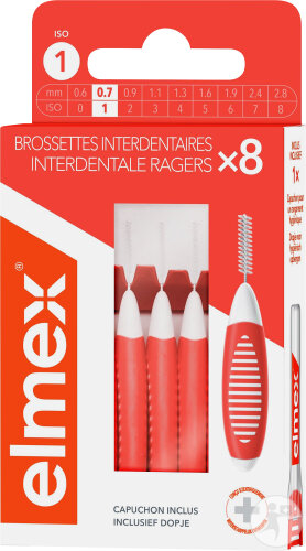 Elmex Brossette Interdentaire 0,7mm 8 Pièces