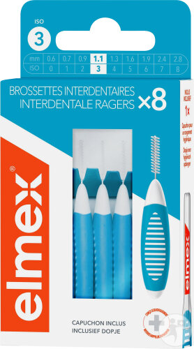 Elmex Brossette Interdentaire 1,1mm 8 Pièces