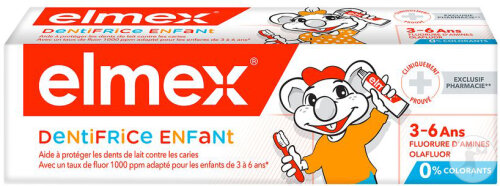 Elmex Dentifrice Enfant 3-6 Ans 50ml