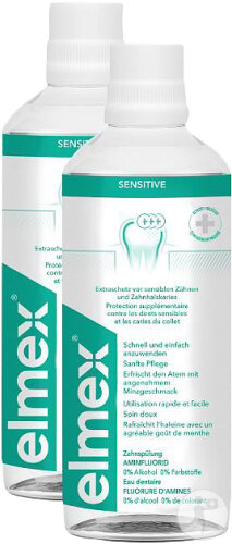 Elmex Sensitive Eau Dentaire Duo 2x400ml