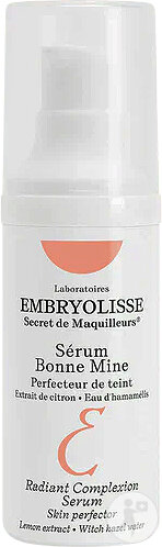 Embryolisse Sérum Bonne Mine Perfecteur De Teint Tous Types De Peaux Flacon Pompe 30ml