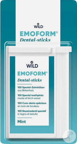 Emoform Cure-Dents Spéciaux Menthe 100 Pièces