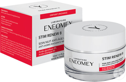 Eneomey Stim Renew 8 Soin Nuit Anti-Âge Unifiant Pot 50ml