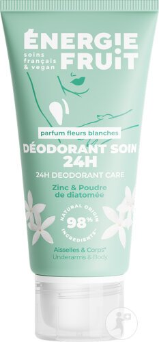 Energie Fruit Déodorant Soin Parfum Fleurs Blanches Peaux Sensibles 50g
