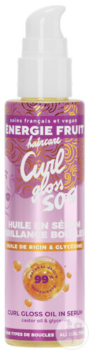 Energie Fruit Huile En Sérum Capillaire SOS Curl Gloss Cheveux Bouclés 75ml