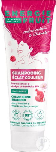 Energie Fruit Shampoing Éclat Couleur Sans Sulfate Cheveux Colorés Ou Méchés Bio Tube 250ml