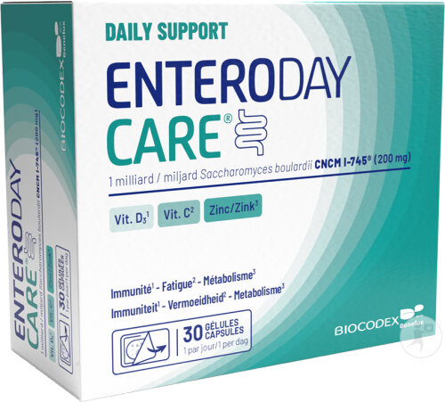 Enteroday Care Daily Support Immunité Saccharomyces boulardii CNCM I-745 30 Gélules