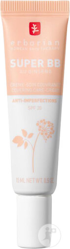 Erborian Super BB Crème Soin Couvrant Anti-Imperfections Clair 15ml