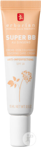 Erborian Super BB Crème Soin Couvrant Anti-Imperfections Doré 15ml