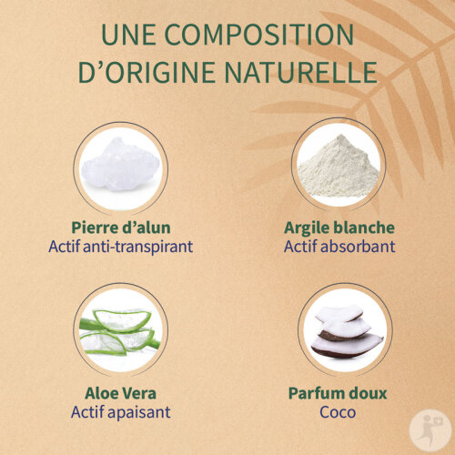 Etiaxil Déodorant Anti-Transpirant Végétal Transpiration Modérée 48h Parfum Coco Bio Roll-On 2x50ml-5