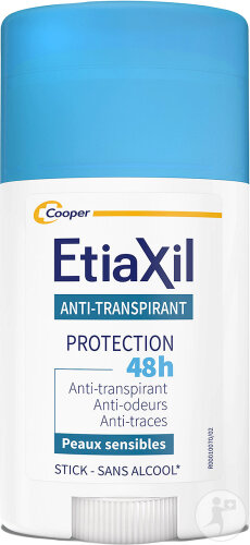 Etiaxil Déodorant Anti-Transpirant Traitement Transpiration Modérée Aisselles 48h Stick 40ml