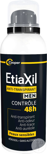 Etiaxil Déodorant Anti-Transpirant Homme Contrôle 48h Transpiration Modérée  Aérosol 150ml