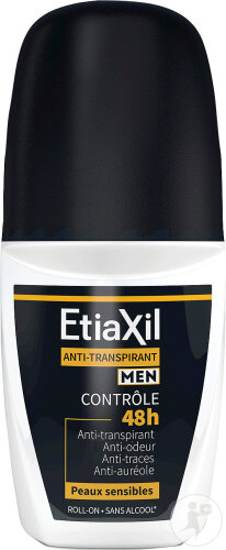 Etiaxil Déodorant Anti-transpirant Homme Transpiration Modérée Aisselles Contrôle 48h Roll-On 50ml