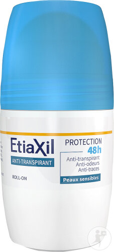 Etiaxil Déodorant Anti-Transpirant Traitement Transpiration Modérée Aisselles 48h Roll-On 50ml