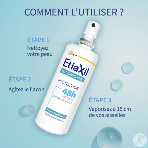 Etiaxil Déodorant Anti-Transpirant Traitement Transpiration Modérée ...