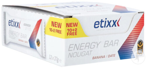 Etixx Energy Bar Nougat Banana Date 12x37g