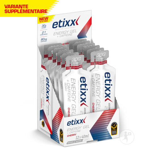 Etixx Energy Gel + Cafféine Cerise 12x40ml-2