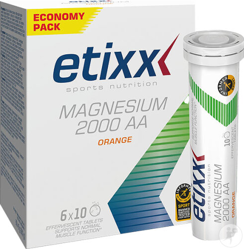 Etixx Magnésium 2000 AA 6x10 Tablettes Effervescentes