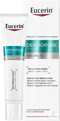 Eucerin Dermopure Clinical Peeling 10 Soin De Nuit Rénovateur 40ml