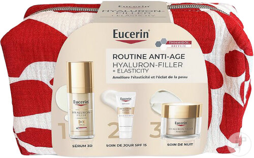 Eucerin Hyaluron-Filler + Elasticity Trousse Routine Elasticité 3 Produits