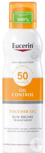 Eucerin Sun Oil Control IP50+ Toucher Sec Brume Transparent Flacon 200ml