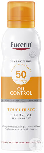 Eucerin Sun Oil Control IP50+ Toucher Sec Brume Transparent Flacon 200ml