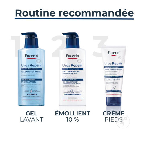 Eucerin UreaRepair Gel Lavant 5% Urée Peaux Sèches Et Rugueuses Recharge 400ml-7