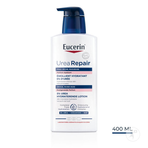 Eucerin UreaRepair Émollient Hydratant 5% D'Urée Apaisant Peau Sèche Et Rugueuse Avec Pompe 400ml-2