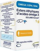 Eurogenerics Omega 3 EG Labo Conseil 1g Capsules Molles 28 | Newpharma