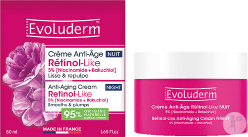 Evoluderm Crème Anti-Âge Nuit Rétinol-Like Pot 50ml