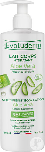 Evoluderm Lait Corps Hydratant Aloe Vera 500ml