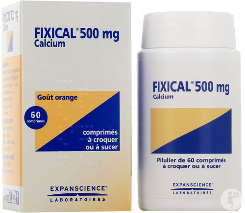 Expanscience Fixical 500mg 60 Comprimés À Croquer/Sucer En Pilulier