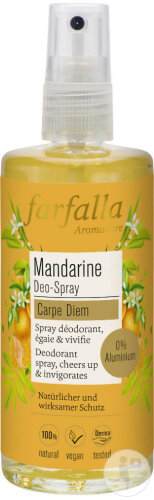 Farfalla Carpe Diem Spray Déodorant Mandarine 100ml