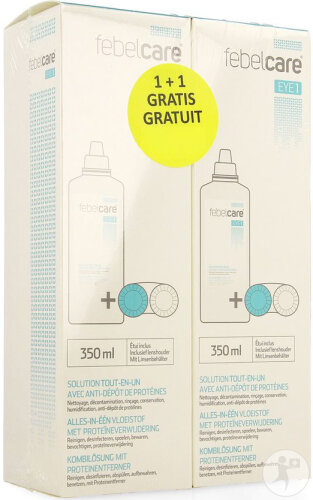 Febelcare Eye 1 Solution Lentilles 2x350ml