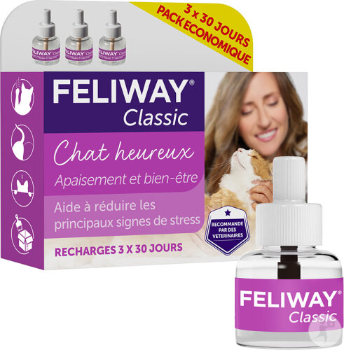 Feliway Classic Economy Pack 3 Mois Flacons 3x48ml