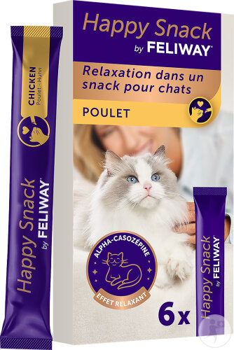 Feliway Happy Snack Poulet Sachets 6x15g