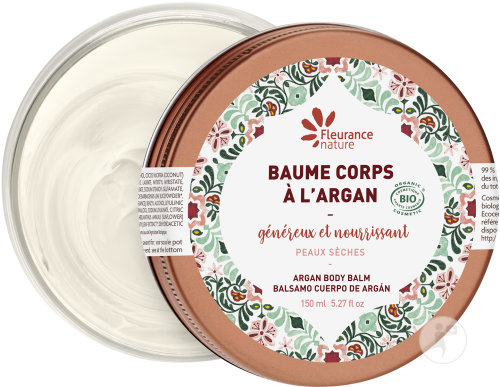 Fleurance Nature Baume Corps Généreux Nourrissant Argan Bio Peaux Sèches 150ml