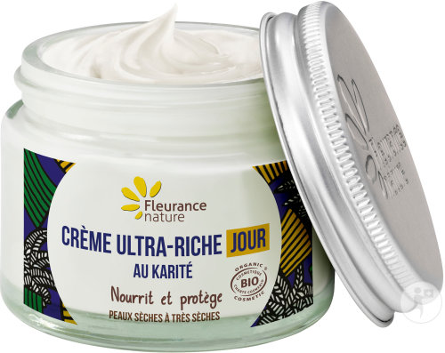 Fleurance Nature Crème Ultra-Riche Jour Au Karité Bio Peaux Sèches À Très Sèches 50ml