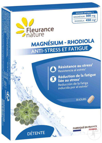 Fleurance Nature Magnésium Rodhiola 30 Comprimés