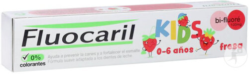 Fluocaril Dentifrice Kids Fraise 0-6 Ans 75ml