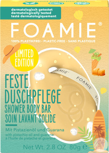 Foamie Shower Body Bar Soin Lavant Solide À L’Huile De Pistache Et Guarana 80g