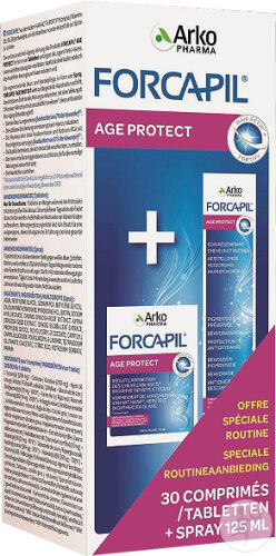Forcapil Age Protect Boîte Découverte 30 Comprimés + Spray 125ml