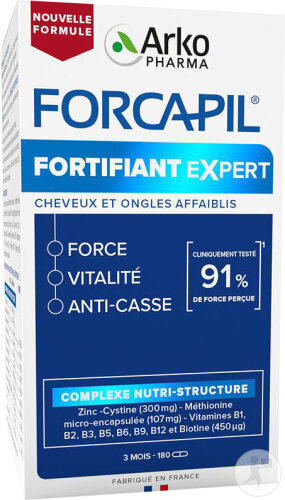Forcapil Fortifiant Expert Programme De 3 Mois 180 Gélules