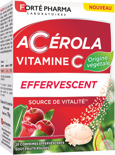 Forté Pharma Acérola Vitamine C Effervescent 20 Comprimés