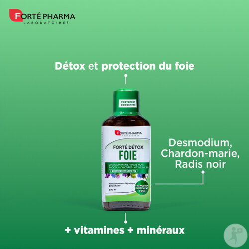 Forté Pharma Forté Détox Foie Complément Alimentaire Flacons 2x500ml — free download