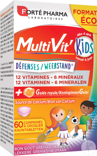 Forté Pharma Multivit Kids Format Eco 60 Comprimés