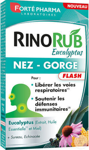 Forté Pharma RinoRub Comprimés Nez-Gorge 15 Pièces