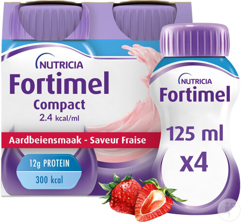 Fortimel Compact 2,4kcal Fraise 4x125ml