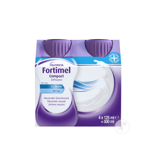 Fortimel Compact 2.4kcal Arôme Neutre Complément Nutritionnel Dénutrition Bouteilles 4x125ml-2